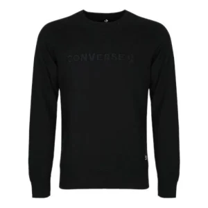 Converse Essentials Crewneck Sweatshirt Asia Sizing 'Black' 10008359-A03