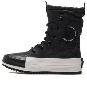 (WMNS) Converse Chuck Taylor All Star MC Boot High 'Water Repellent - Black White' 569380C