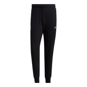 adidas Wj Pnt Ft Series Solid Color Slim Fit Bundle Feet Sports Pants Black GP0860