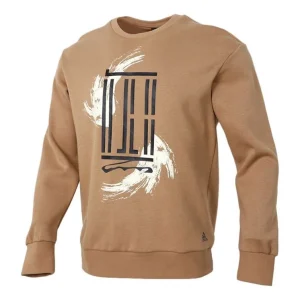 adidas Wj Swt Logo Printing Sports Round Neck Pullover Yellow GP0920