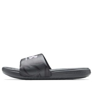 (WMNS) Under Armour Ansa Graphic Slipper Black 3024436-102