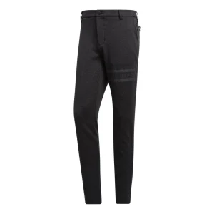 adidas Solid Color Button Slim Fit Sports Pants Men's Black GD9086