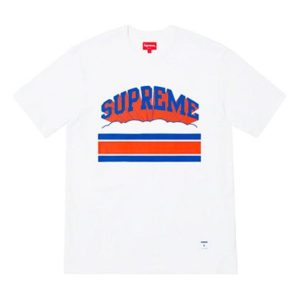 Supreme SS19 Cloud Arc Tee White Logo Tee SUP-SS19-327