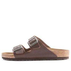 Birkenstock Arizona Grip Natural Leather 'Vintage Wood roast' 1023117