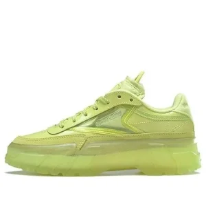 (GS) Reebok Cardi B x Club C J 'High Vis Green' H02528
