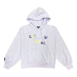 (WMNS) Converse Chain Stitch Hoodie Asia Sizing 'Light Purple' 10025515-A02