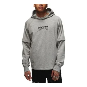 Air Jordan Dri-FIT Sport Graphic Fleece Pullover Hoodie 'Grey' FB7570-063