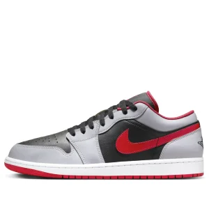 Air Jordan 1 Low 'Black Light Smoke Grey Gym Red' 553558-060