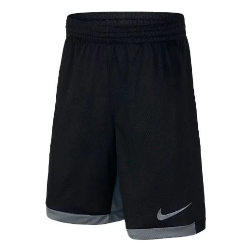 (GS) Nike Training Breathable Logo Sports Shorts Boy Black 939655-010