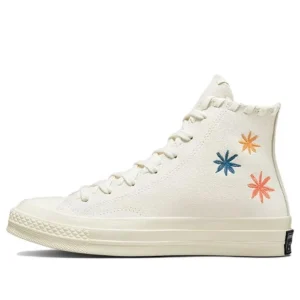 (WMNS) Converse Chuck 70 Hi 'Embroidered Floral - Egret' A04298C