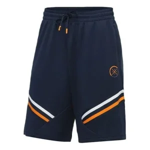 Li-Ning Way Of Wade Logo Basketball Shorts 'Navy Yellow' AAPR001-2