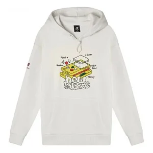 New Balance Graphic Print Hoodie Asia Sizing 'White' AMT11336-IV