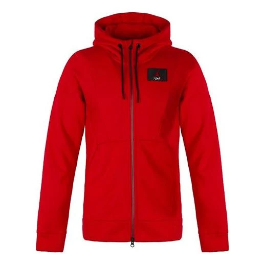 Air Jordan hooded Drawstring Zipper Jacket Red AV2291-687