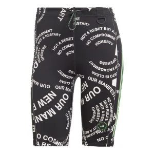 (WMNS) adidas by Stella McCartney TrueCasuals Scuba Short 'Black White' HR4402