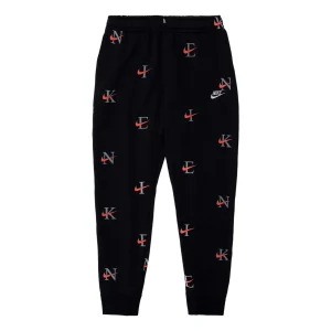 Nike NSW All-Over Print Club Fleece Joggers 'Black' DV9611-011