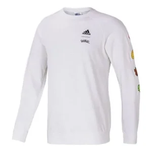 adidas x POKEMON Crossover Printing Sports Training Pullover White GN3000