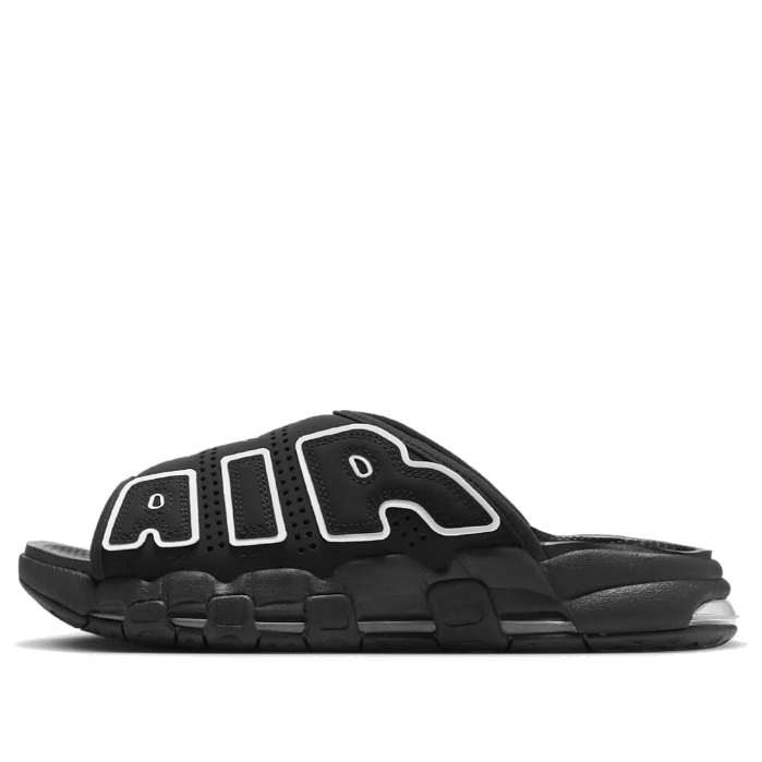 Nike Air More Uptempo Slides 'Black White' DZ5411-001