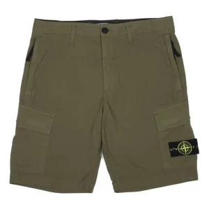 STONE ISLAND Cargo Bermuda Shorts 'Olive' 7415L0803-V0058