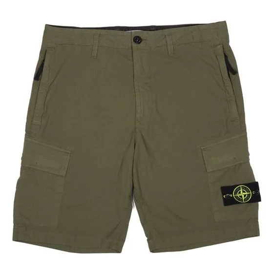 STONE ISLAND Cargo Bermuda Shorts 'Olive' 7415L0803-V0058
