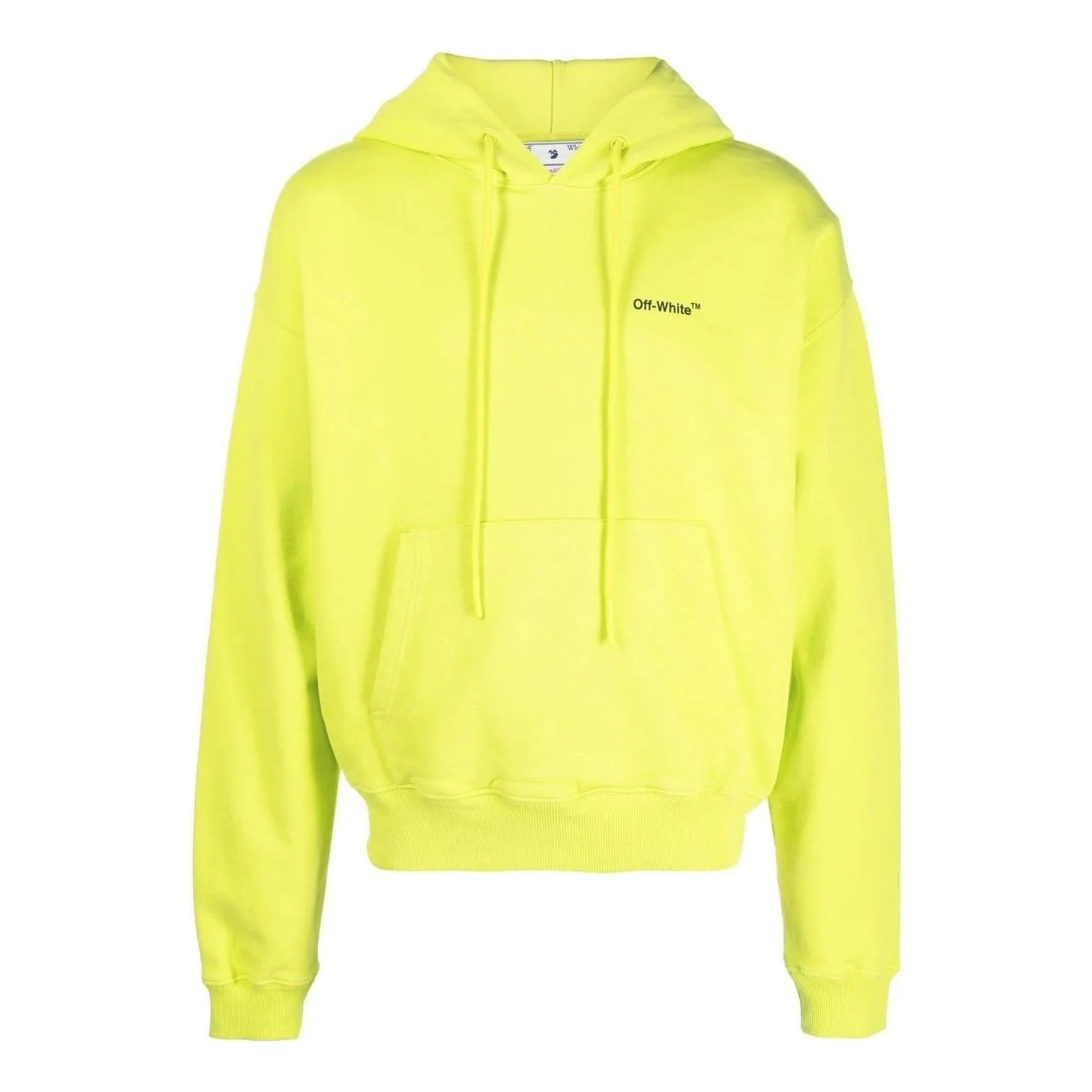 Off-White Caravaggio Arrows Hoodie 'Lime' OMBB037S23FLE0015010