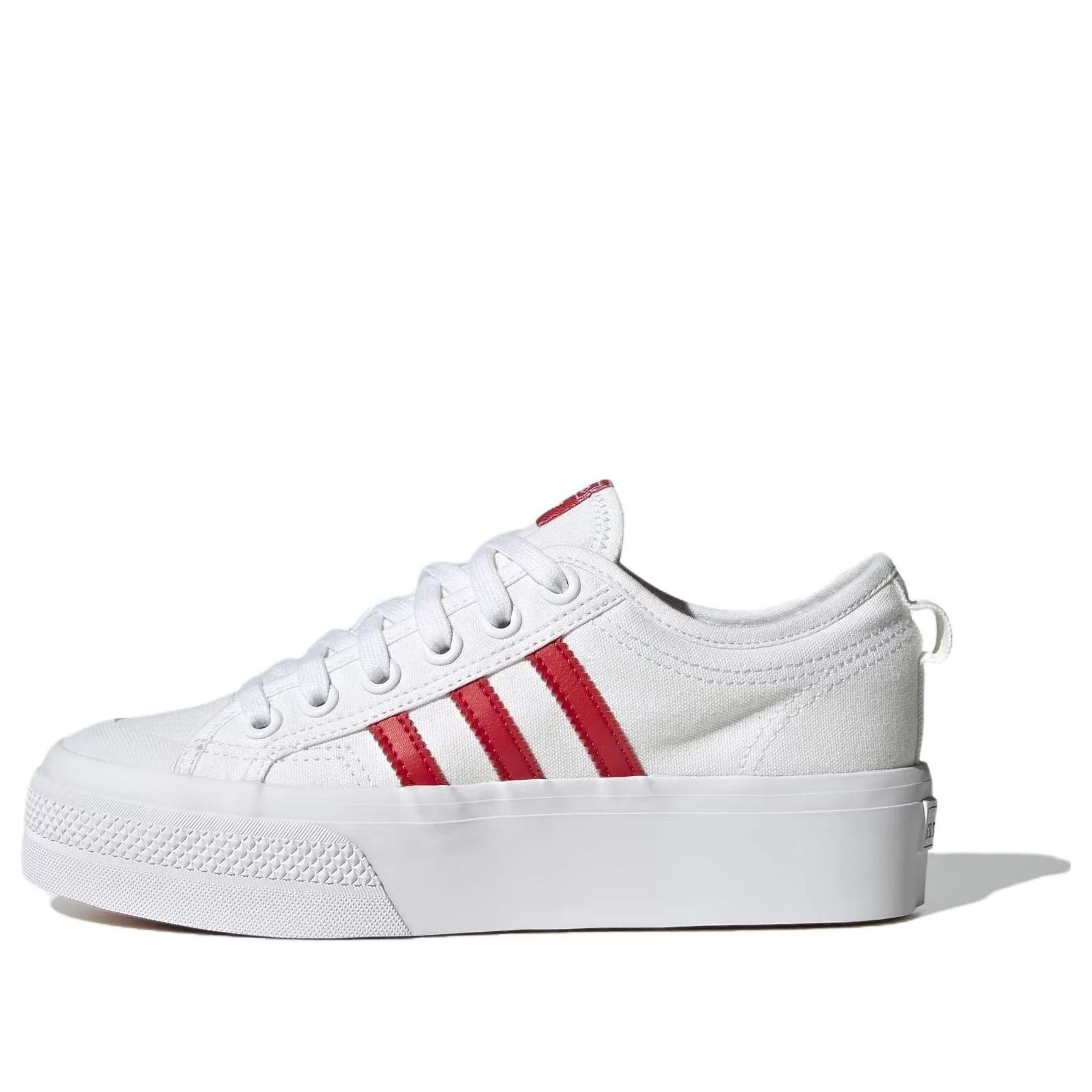 (WMNS) adidas Nizza Platform 'White Scarlet' HQ1902