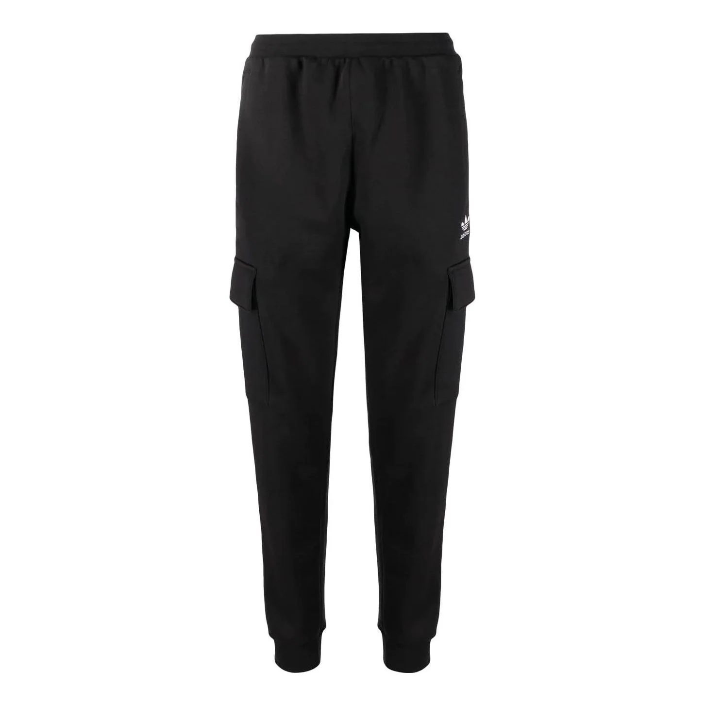 Men's adidas originals Solid Color Logo Printing Cargo Bundle Feet Sports Pants/Trousers/Joggers Black HK9689