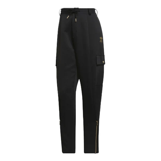 (WMNS) adidas Womens Modular Cargo Pants Asia Sizing 'Black' HG6674