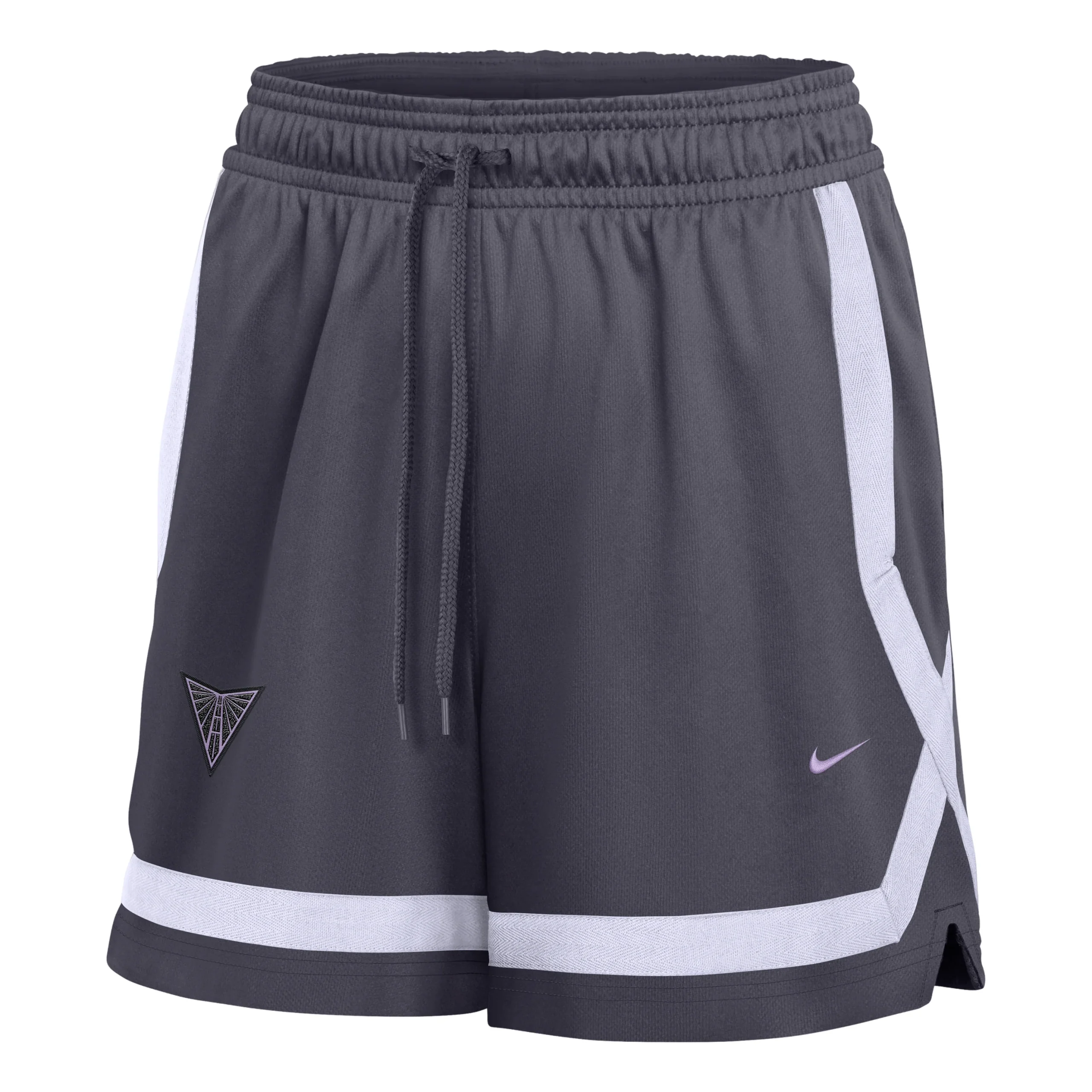 (WMNS) Nike Golden State Valkyries 5" Studio Fleece Shorts 'Gridiron Amethyst Tint Urban Lilac' IR0877-013