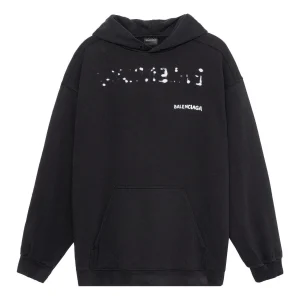 Balenciaga Hand-Drawn Balenciaga Hoodie Medium Fit 'Black' 600583TOVO61070