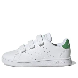 (PS) adidas Advantage Court Lifestyle Hook-and-Loop 'White Green' GW6494
