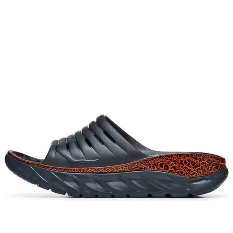 HOKA ONE ONE Ora Recovery Slide 'Blue Graphite Persimmon Orange' 1126850-BGPO
