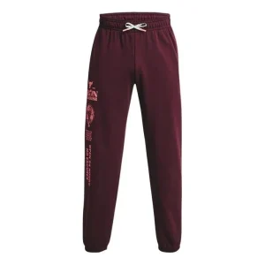 Under Armour Project Rock Heavyweight Terry Pants 'Burgundy' 1373568-600