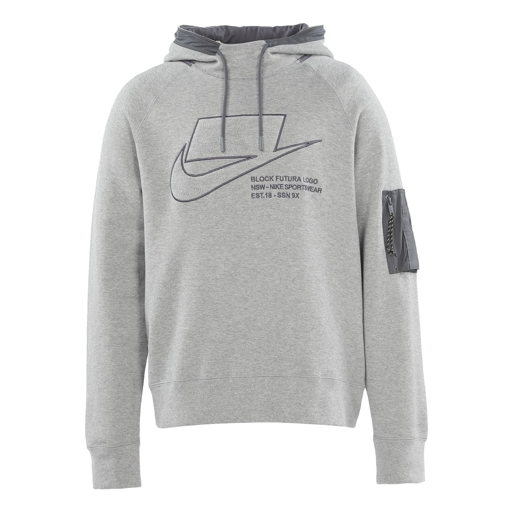 Nike Sportswear logo Printing Woven Pullover dark grey Gray CU3798-050