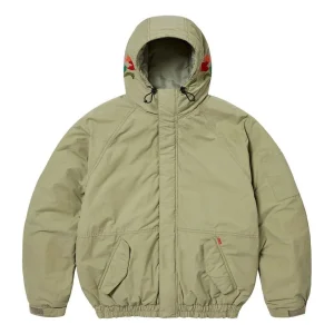 Supreme Needlepoint Hooded Jacket 'Olive Green' SUP-FW23-157