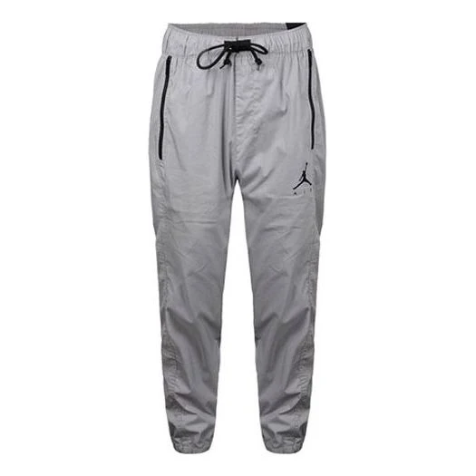 Air Jordan Jumpman Casual Woven Sports Pants Gray AV1841-059