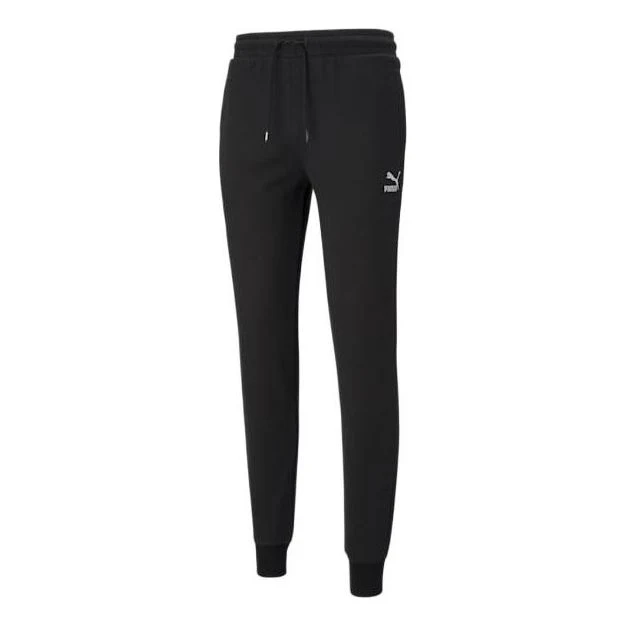 PUMA Classics Cuffed Sweatpants 'Black White' 530090-01