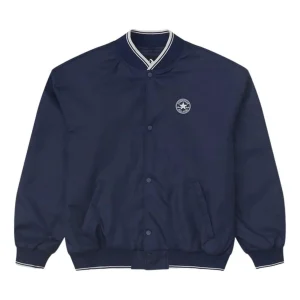 Converse Logo Baseball Jacket Asia Sizing 'Navy' 10025987-A02