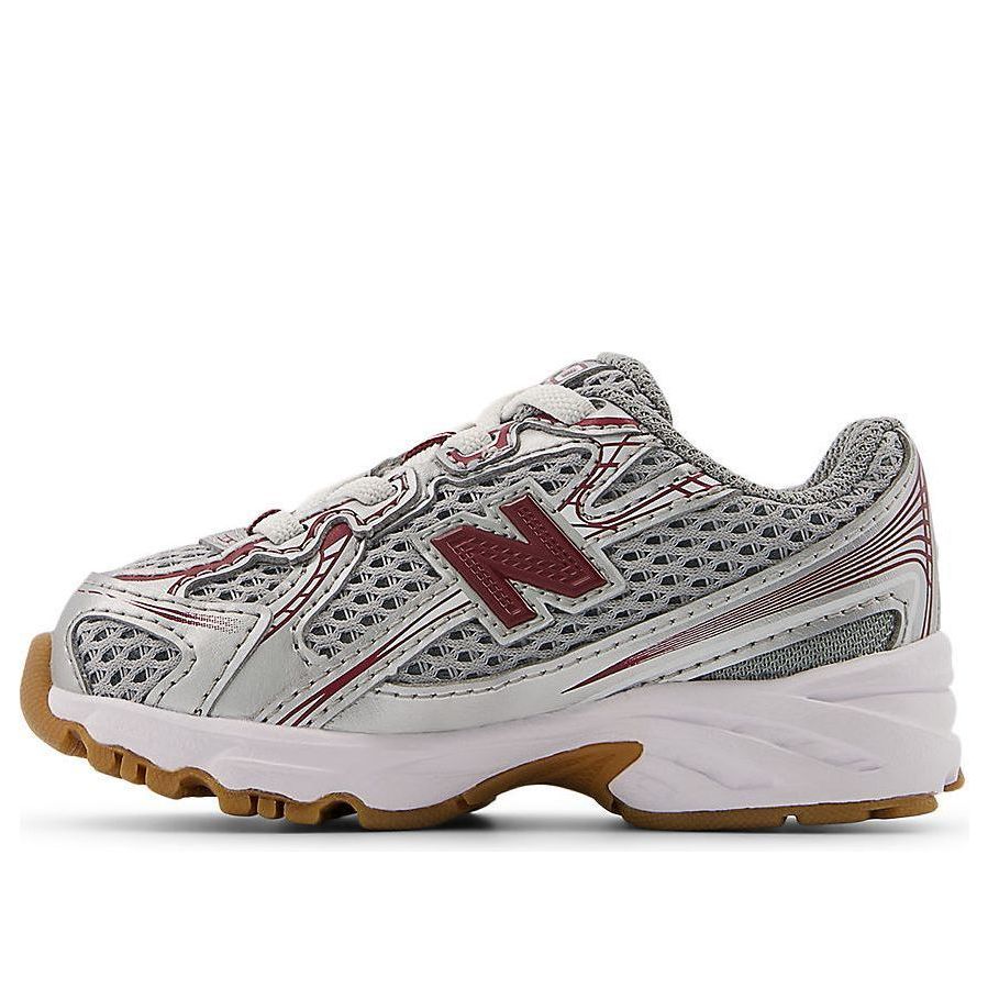 (TD) New Balance 740 Bungee Lace Toddler 'Silver Metallic Monarch Burgundy' IZ740MS