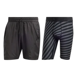 adidas Aeroready Two-in-One Pro Shorts 'Black' IB5493
