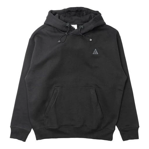 Nike x ACG Embroidered Logo hooded Pullover Long Sleeves Black CW4490-010