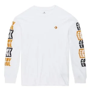 Converse Applique LogoLong-sleeve Tee Men White 10019933-A01