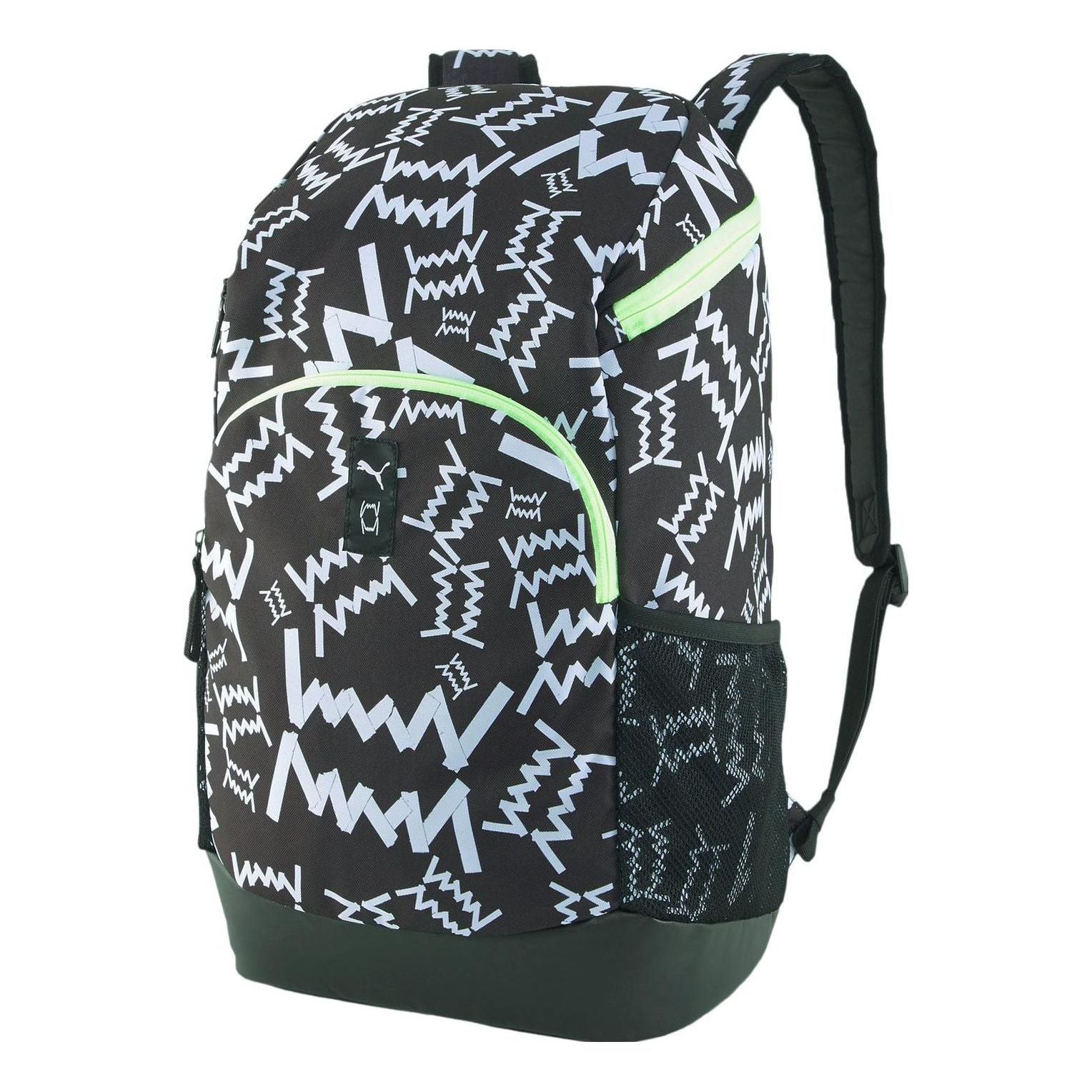 PUMA Basketball Backpack 'Black White Green' 07920501