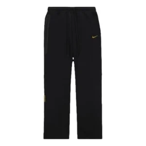 Nike x NOCTA Drake Tech Fleece Open Hem Sweatpants 'Black University Gold' FD8460-010