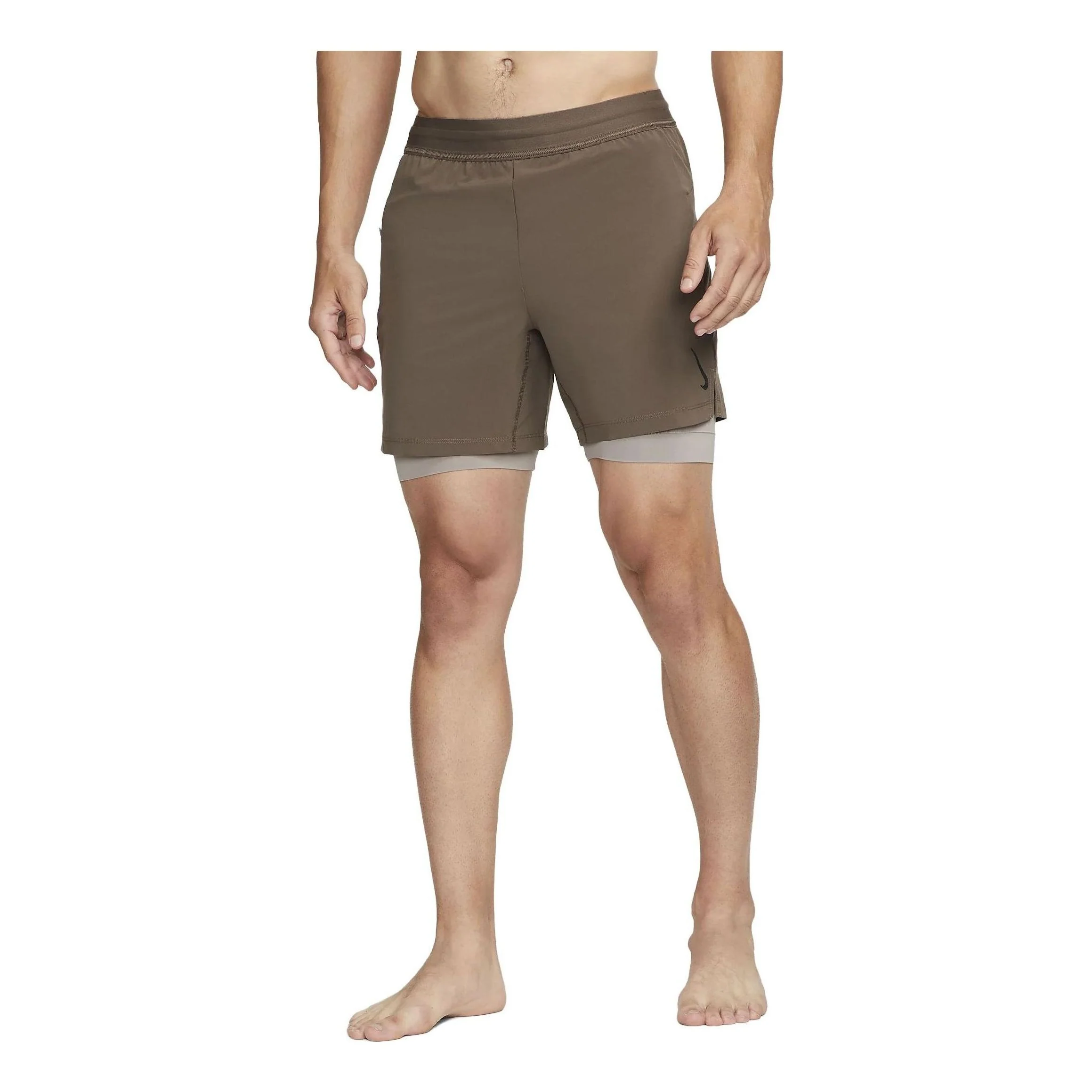 Nike Yoga 2 in 1 Shorts 'Brown' DC5320-004