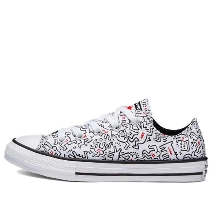 (GS) Converse x Keith Haring Chuck Taylor All Star 'White Black' 371861C