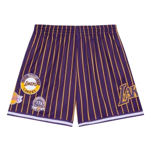Mitchell & Ness x NBA City Collection Mesh Shorts 'Los Angeles Lakers' PSHR5013-LALYYPPPPRGD
