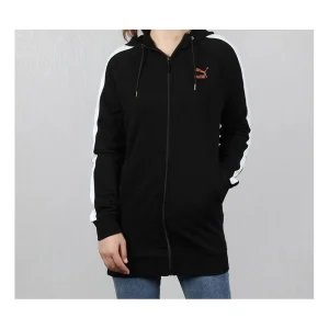 (WMNS) PUMA hooded Zipper Casual Jacket Black 577425-01
