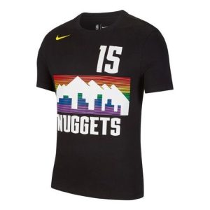 Nike DRI-FIT NBA Denver Nuggets Quick Dry Short Sleeve Black BV8758-010