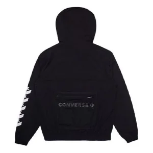 Converse Star Chevron Windproof Jacket Asia Sizing 'Black' 10017080-A03