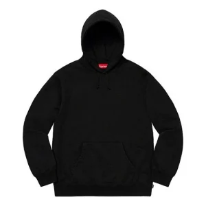 Supreme FW19 Week 12 Rhinestone Script Hooded Sweatshirt Black SUP-FW19-1016